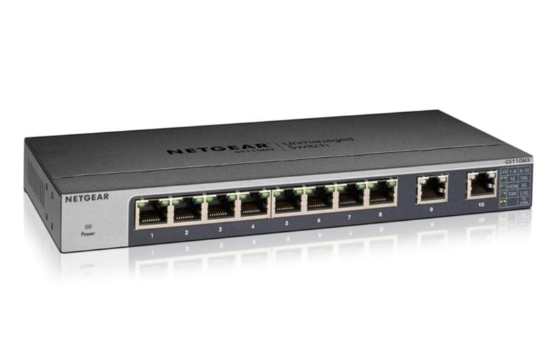Beperkt kanaal Etna Netgear GS110MX 8-Port Web Managed Switch (10-Gigabit/Multi-Gigabit) ++  Cyberport
