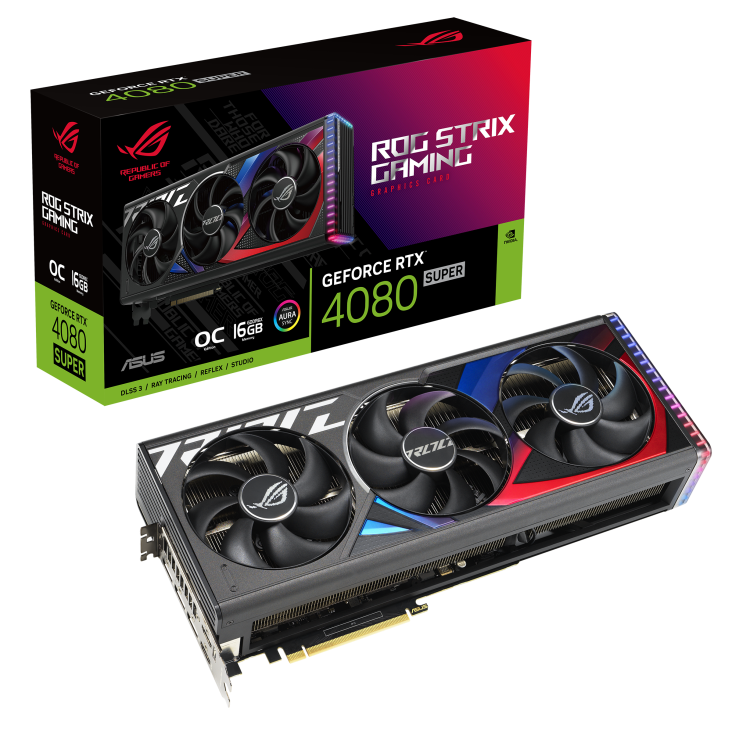 ASUS ROG STRIX GeForce RTX 4080 Super OC GAMING 16GB Grafikkarte 