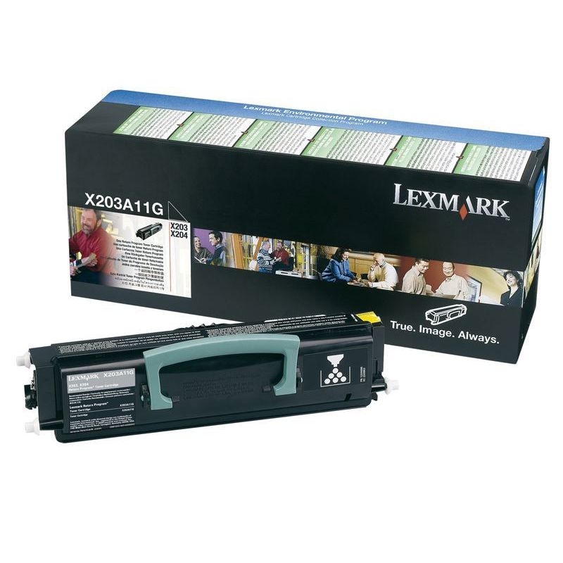 Lexmark X203A11G Rückgabe-Tonerkassette schwarz 2.500 Seiten für X203n, X204n