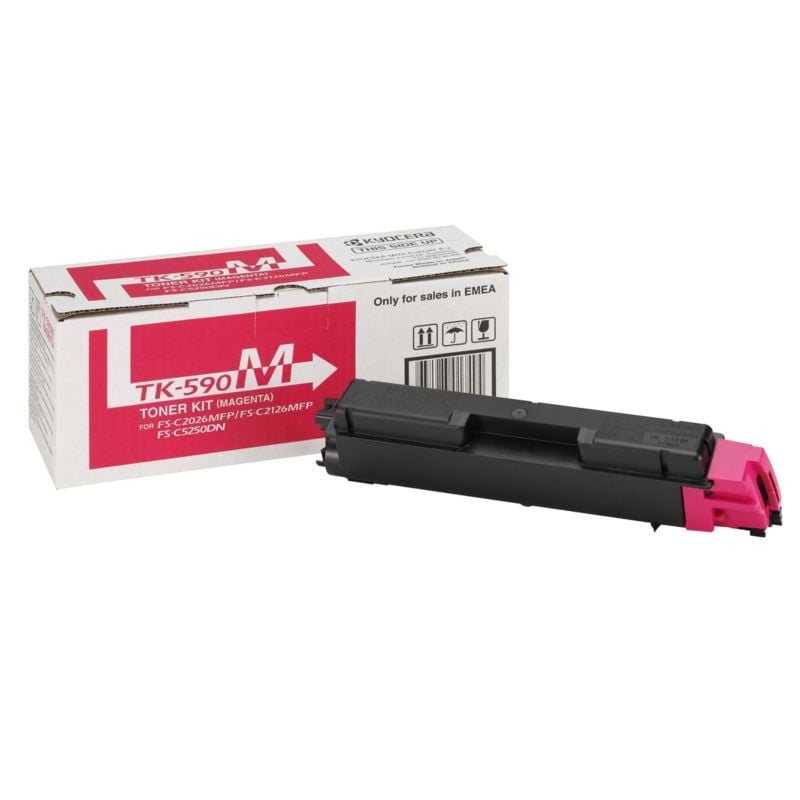 Kyocera TK-590M Toner Magenta 5.000 Seiten FS-C2026MFP/FS-C2126MFP, FS-C5250DN