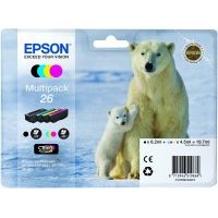 Epson C13T26364010 Druckerpatrone-Multipack (cyan, magenta, gelb schwarz) 26XL