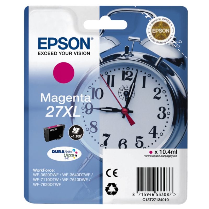 Epson C13T27134010 Druckerpatrone 27XL magenta mit hoher Kapazität