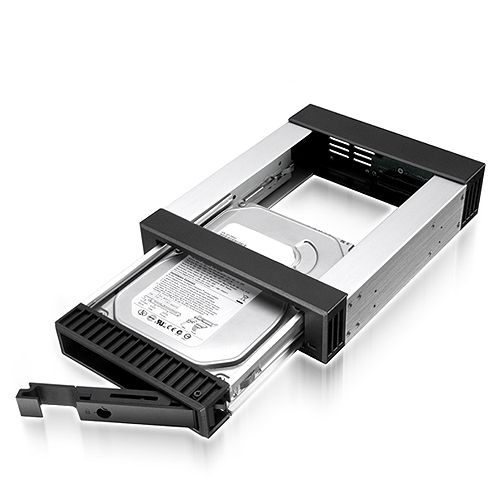 RaidSonic Icy Box IB-129SSK-B Wechselrahmen für 3,5"/2,5" SATA/SAS Festplatten