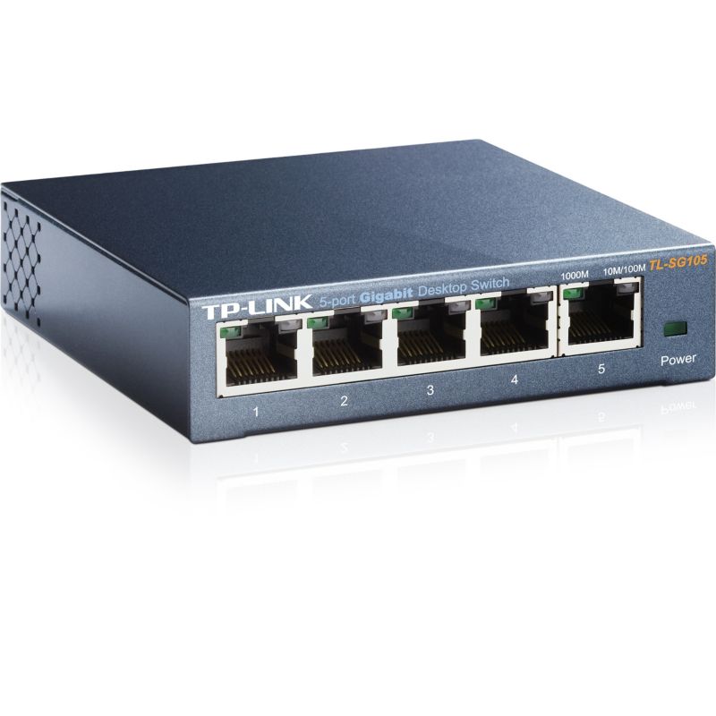 TP-LINK TL-SG105 5x Port Desktop Gigabit Switch Metall