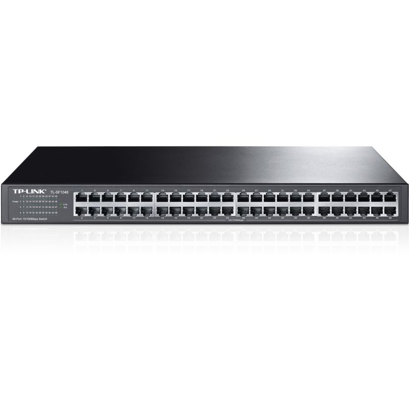 TP-Link TL-SF1048 48x Port Switch Unmanaged 19-Zoll-Stahlgehäuse