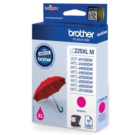 Brother LC-225XLM Druckerpatrone magenta 1.200 Seiten