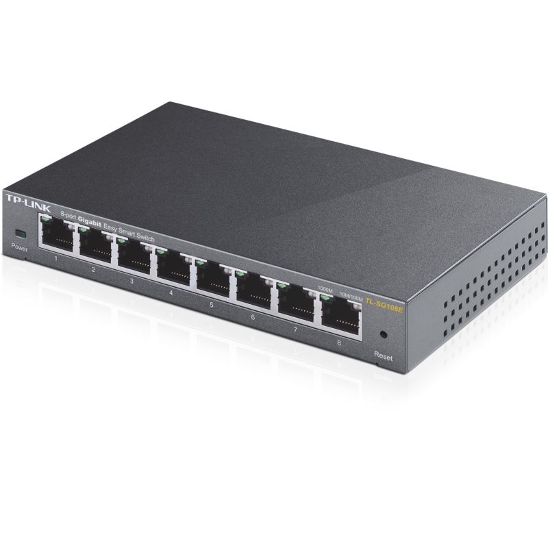 TP-LINK TL-SG108E 8x Port Desktop Gigabit Smart Switch Metall IGMPv3