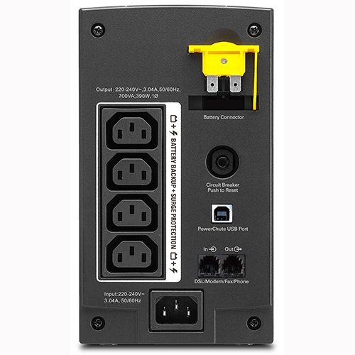 APC Back-UPS 700VA AVR 4-fach IEC Sockets (BX700UI)