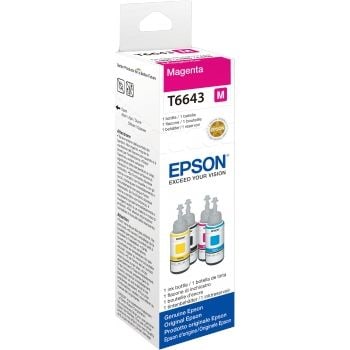 Epson C13T664340 Tintenbehälter für L-Serie 70ml 6.500S T6643 Magenta