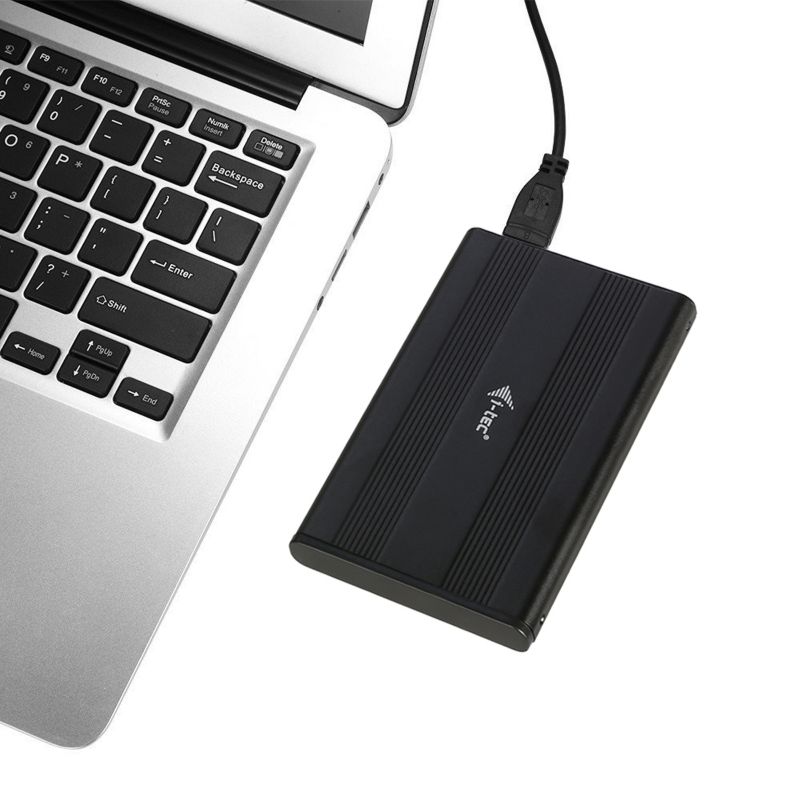 i-tec Mysafe Externes Alu Festplattengehäuse für 2,5" SATA zu USB 3.0 schwarz