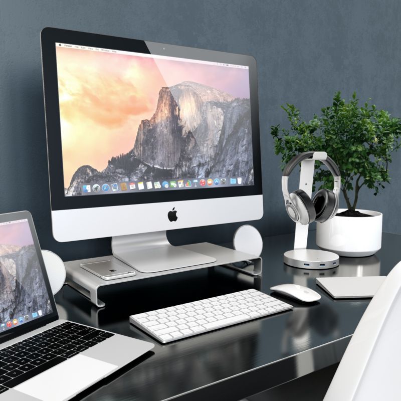 Satechi Slim Aluminum Monitor Stand Silber