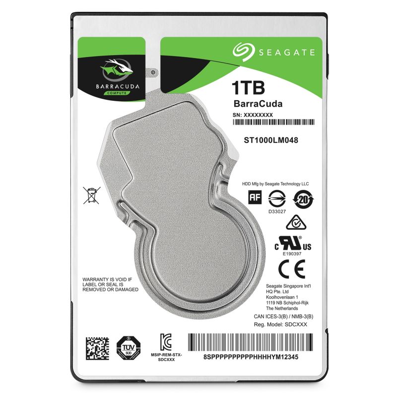 Seagate BarraCuda HDD ST1000LM048 - 1TB 5400rpm 128MB 2.5zoll SATA600