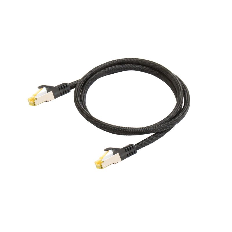 Python RNS Patchkabel Cat.7 S/FTP PiMF halogenfrei 600MHz OFC 0,25m schwarz