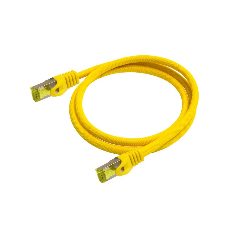 Python RNS Patchkabel Cat.7 S/FTP PiMF halogenfrei 600MHz OFC 0,25m gelb