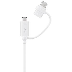 Samsung EP-DG930 2-in-1-Datenkabel microUSB und USB-C, weiß