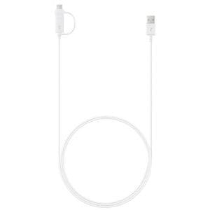 Samsung EP-DG930 2-in-1-Datenkabel microUSB und USB-C, weiß