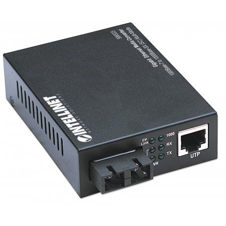 Intellinet Gigabit Ethernet Medienkonverter SC Multimode 550m