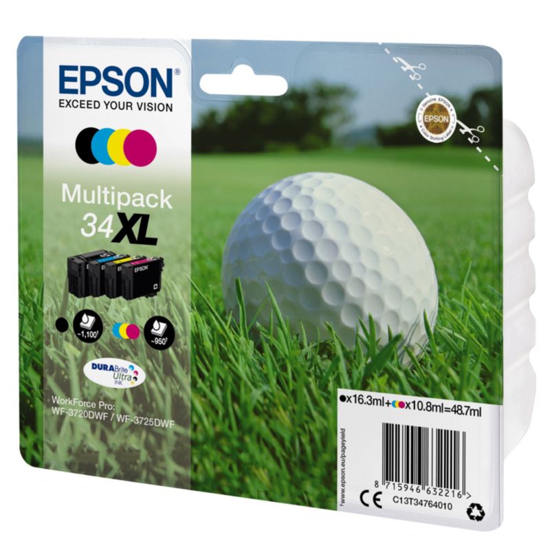 Epson C13T34764010 Tintenmultipack 34XL schwarz cyan gelb magenta photo schwarz