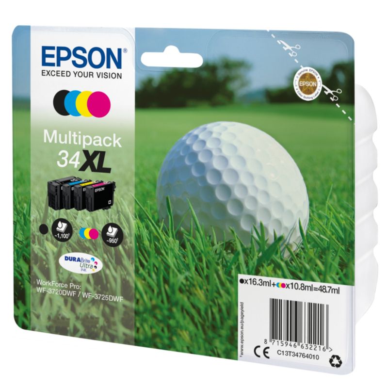 Epson C13T34764010 Tintenmultipack 34XL schwarz cyan gelb magenta photo schwarz