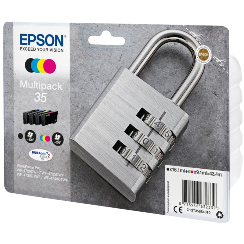 Epson C13T35864010 Tintenmultipack 35 schwarz cyan gelb magenta