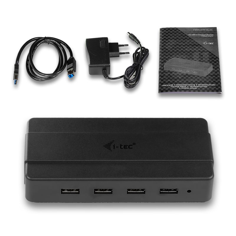 i-tec USB 3.0 Advance Charging 4-Port HUB mit Netzadapter