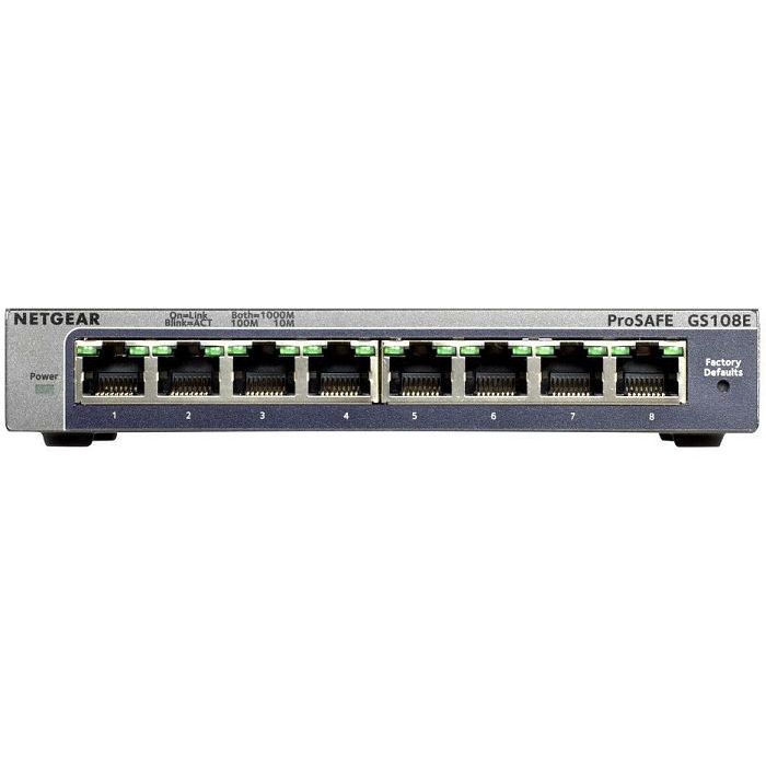 Netgear GS108E-300PES ProSafe Plus 8x Gigabit Switch web managed IGMPv3