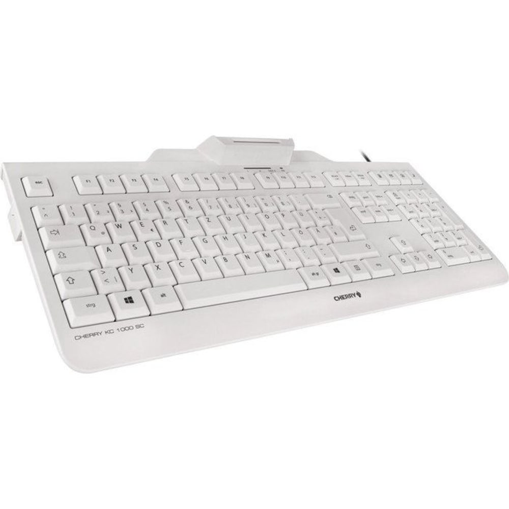 Reader SC 1000 mit Card Keyboard Cyberport USB ++ weiß-grau Cherry KC Smart