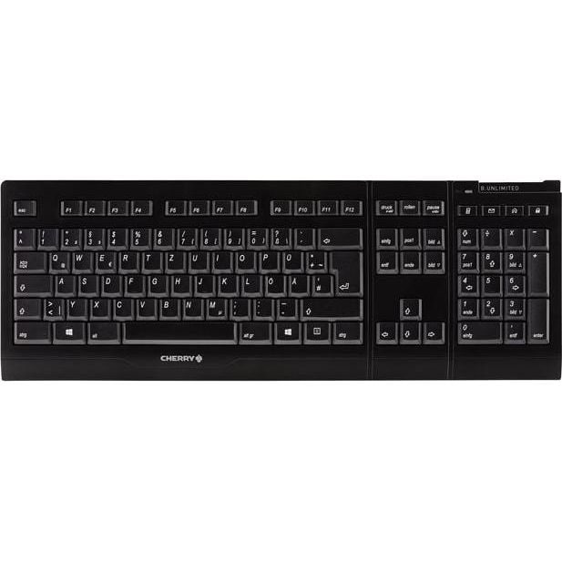 Cherry B.Unlimited 3.0 AES Maus-Tastaturkombination USB kabellos DE schwarz