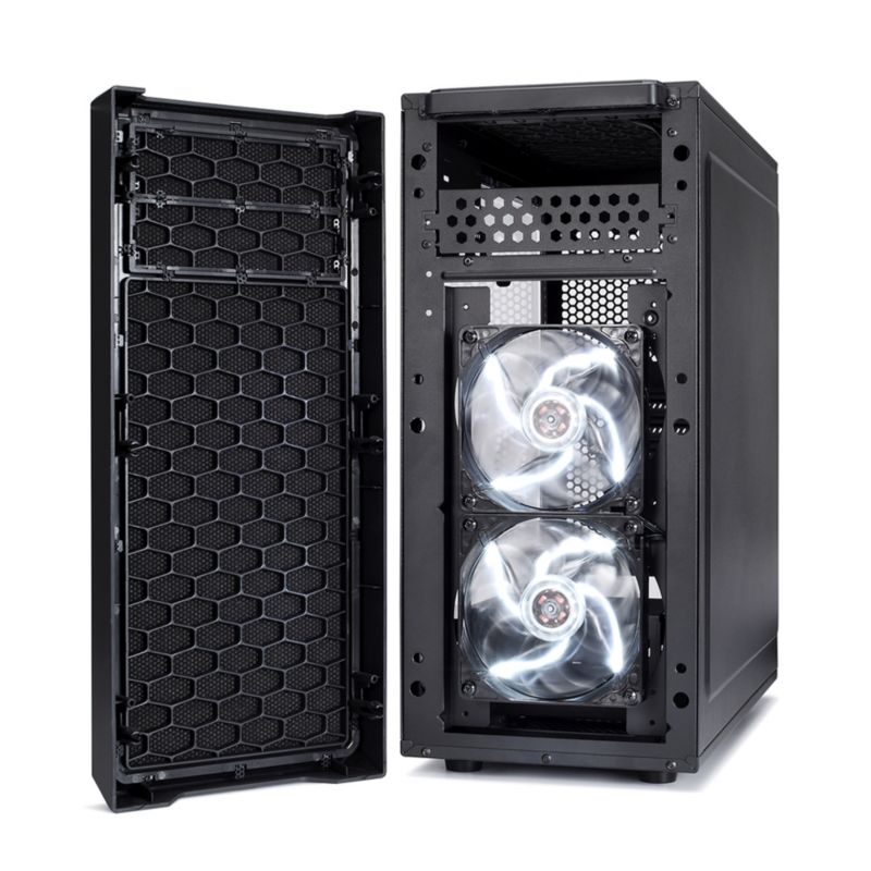 Fractal Design Focus G ATX Gaming Gehäuse mit Seitenfenster, schwarz