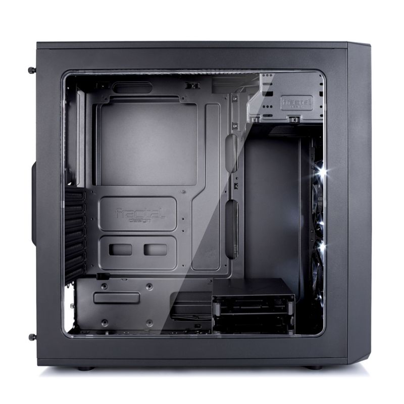 Fractal Design Focus G ATX Gaming Gehäuse mit Seitenfenster, schwarz