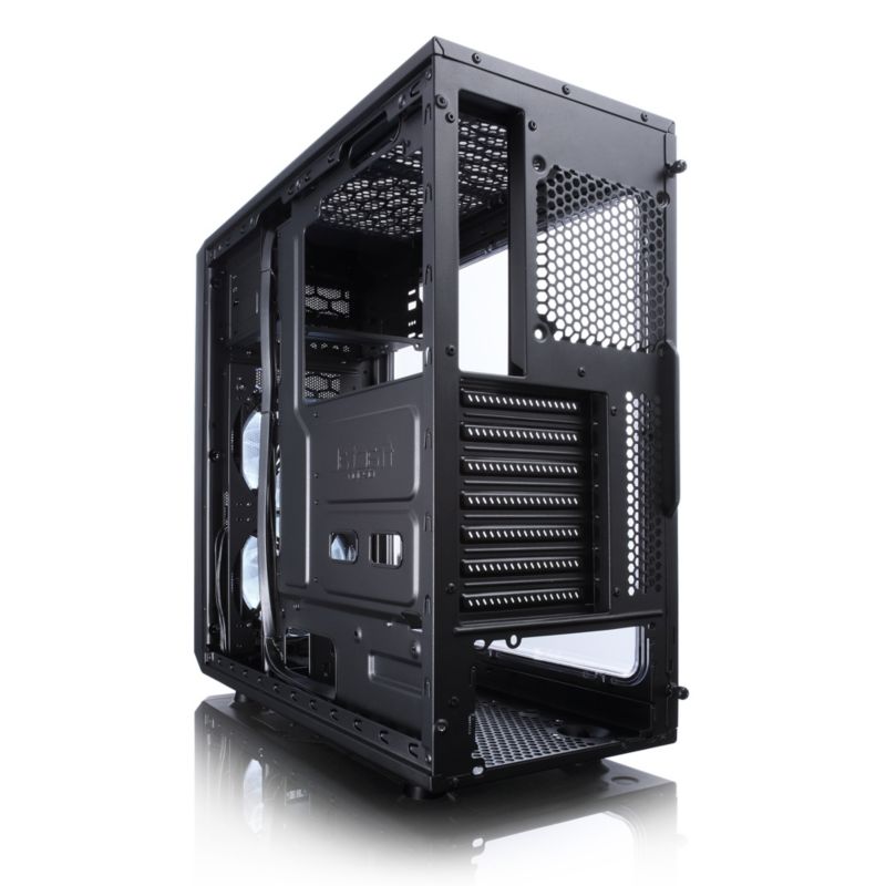 Fractal Design Focus G ATX Gaming Gehäuse mit Seitenfenster, schwarz