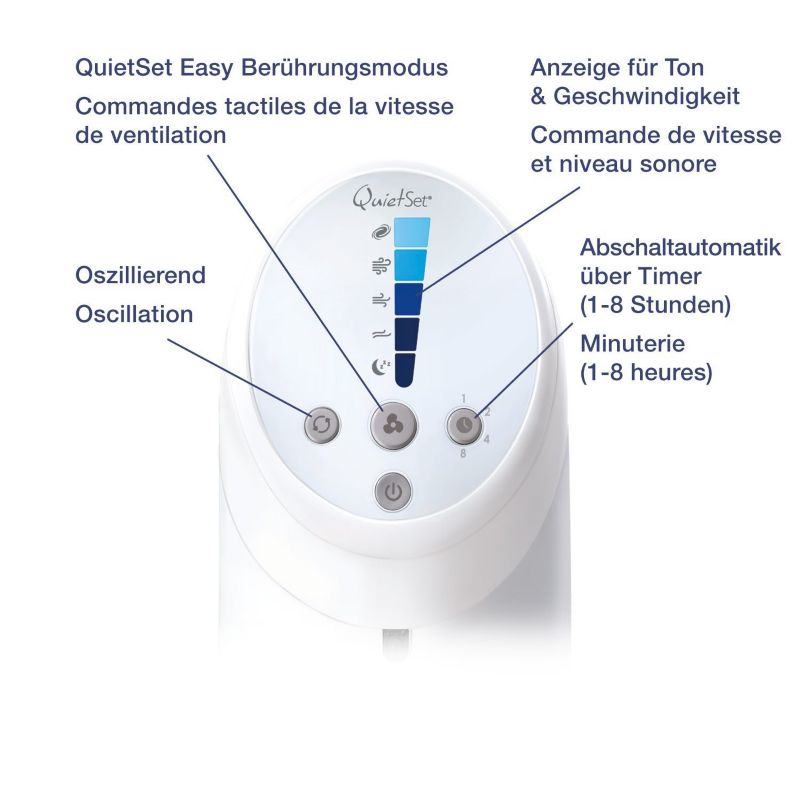 Honeywell HYF260E4 Turmventilator 30 W weiß