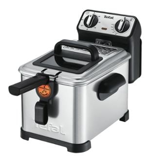 Tefal FR 5101 Filtra Pro Inox &amp; Design Heißluft-Fritteuse Edelstahl Schwarz