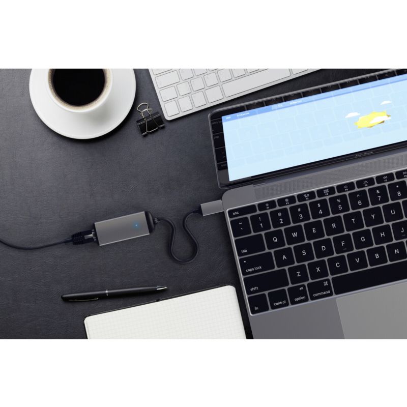 Satechi USB-C auf Ethernet Adapter Space Gray