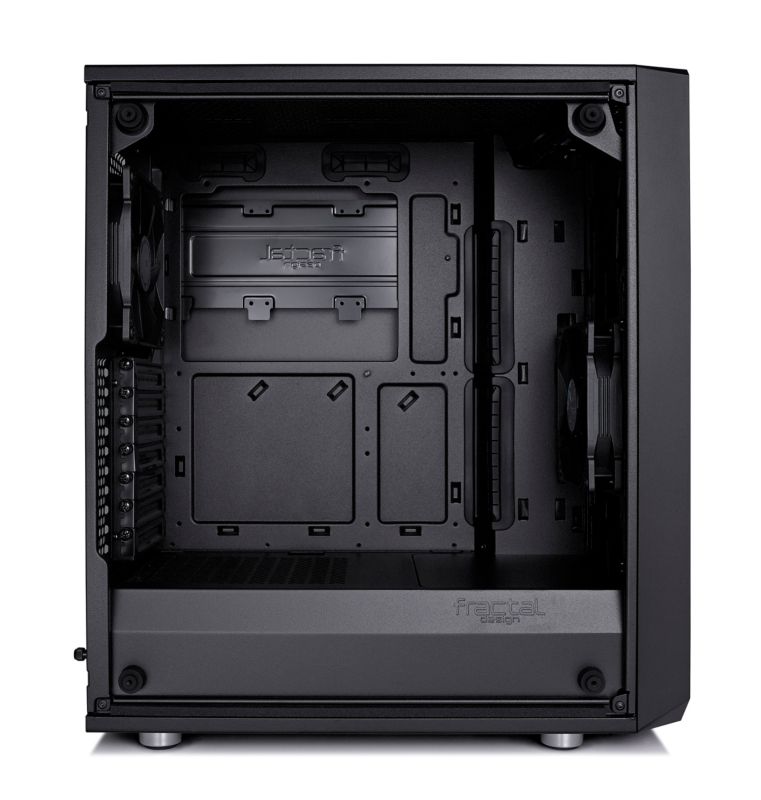 Fractal Design Meshify C ATX Gaming Gehäuse mit TG Seitenfenster, schallgedämmt