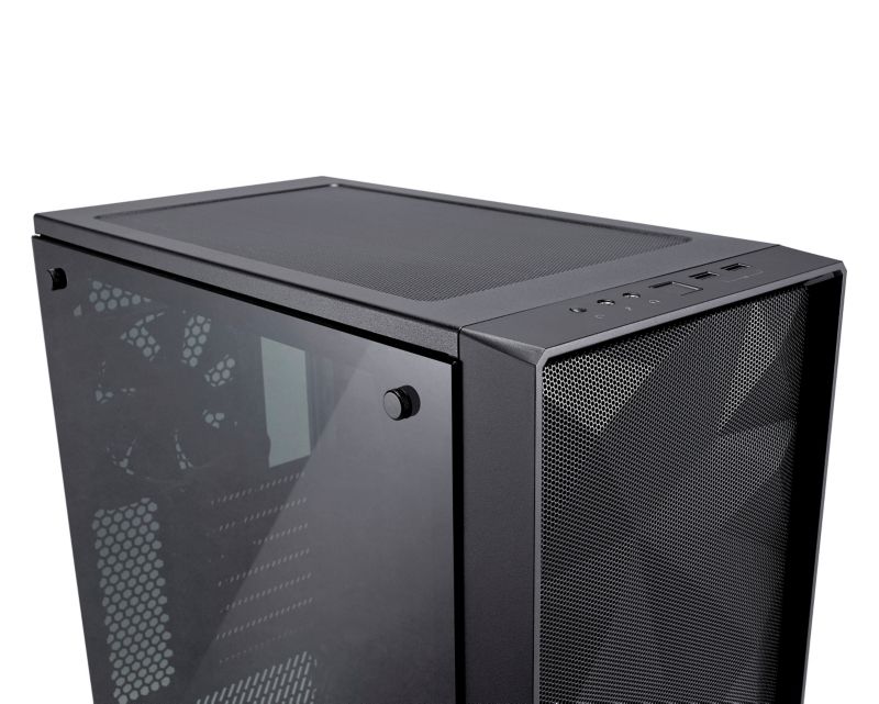 Fractal Design Meshify C ATX Gaming Gehäuse mit TG Seitenfenster, schallgedämmt