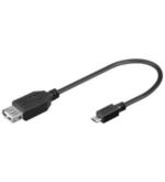 Good Connections USB 2.0 Adapterkabel Buchse A zu Stecker micro B OTG schwarz