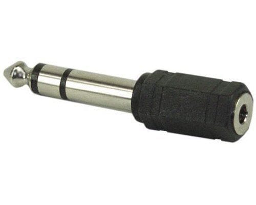 Audio Adapter 6,3mm Klinke Stecker Stereo/ 3,5mm Klinke Buchse Stereo