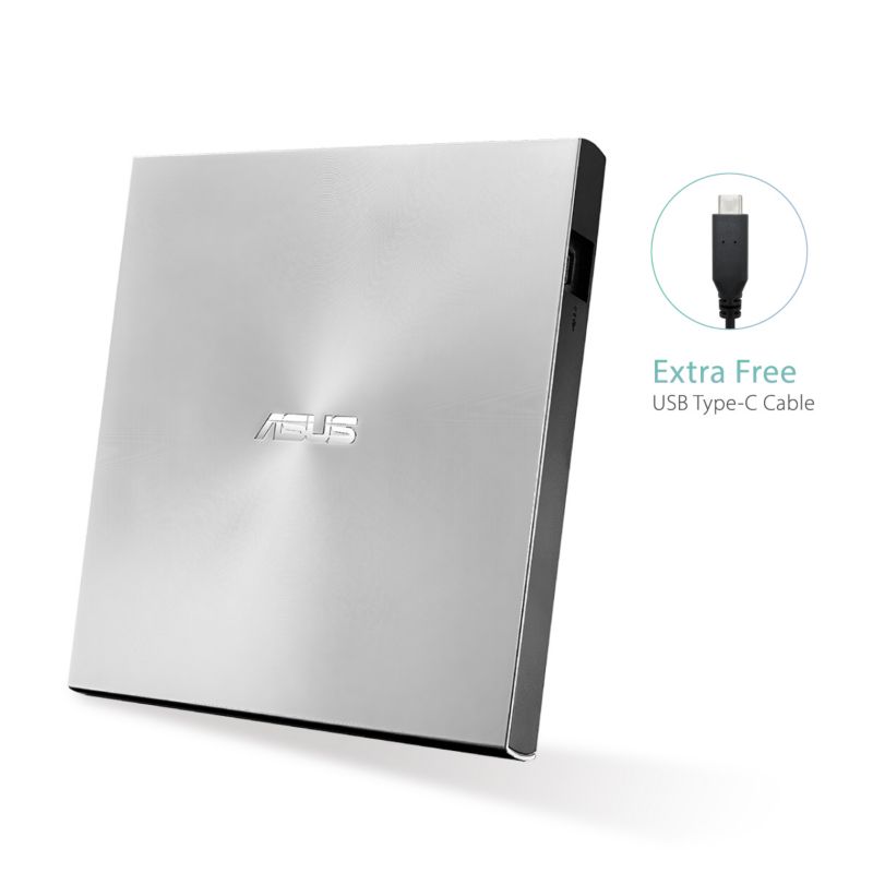 Asus ZenDrive SDRW-08U9M-U 8x DVD Ultra Slim Brenner MDisk USB2.0 silber