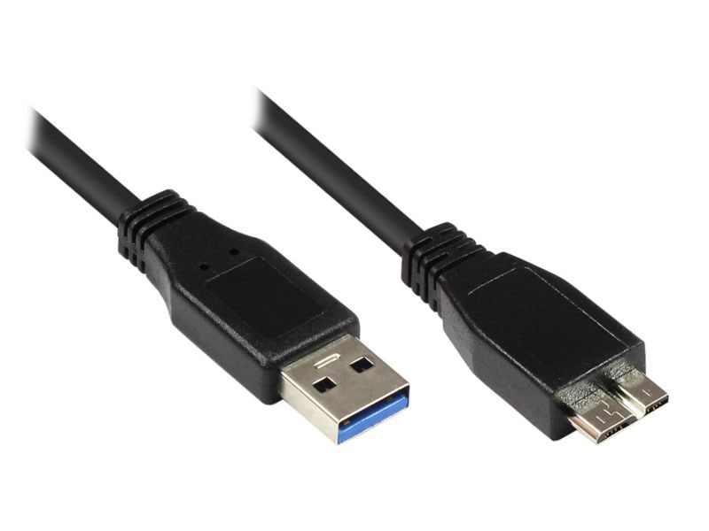 Good Connections 0,2m USB3.0 St. A zu St. micro B Anschlusskabel schwarz