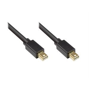 Good Connections 1m Mini DisplayPort 1.2 Anschlusskabel schwarz vergoldet