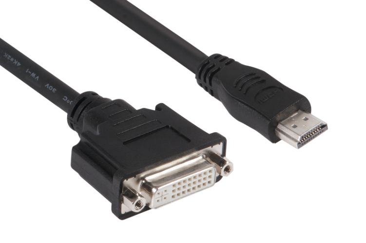 Club 3D HDMI zu DVI Adapter Kabel Stecker schwarz