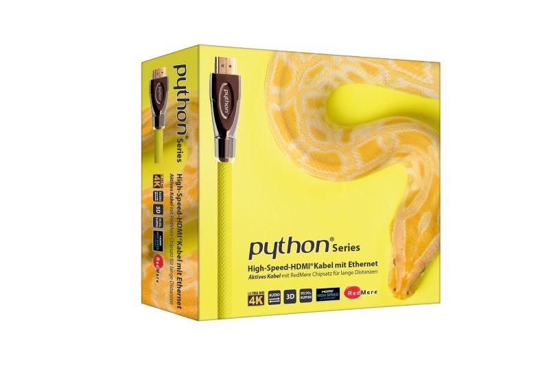 Good Connections PYTHON HDMI Kabel Ethernet 4K*2K gelb 0,5m