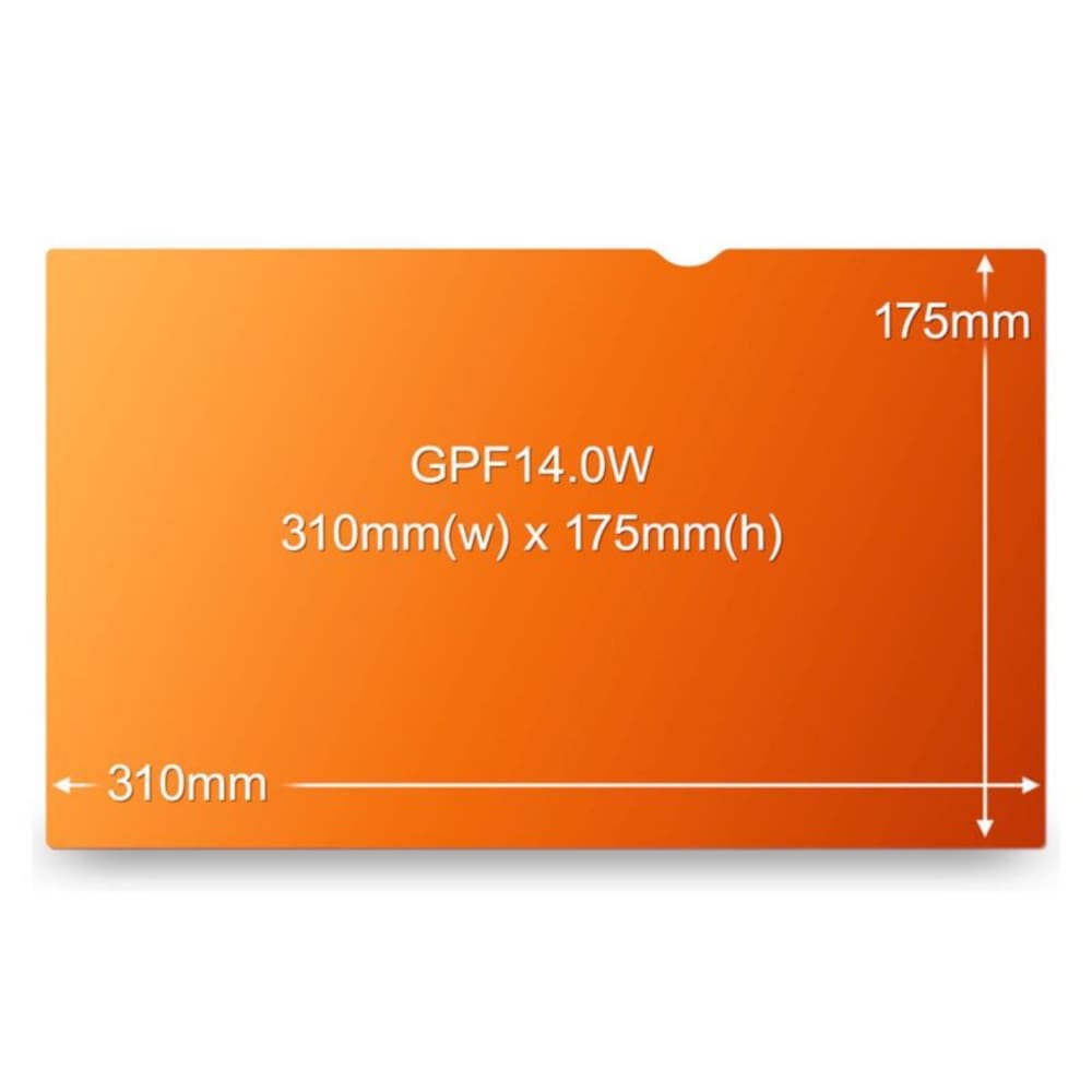 3M GF140W9B Blickschutzfilter Gold für 14 Zoll (35,56cm) Breitbild-Laptop