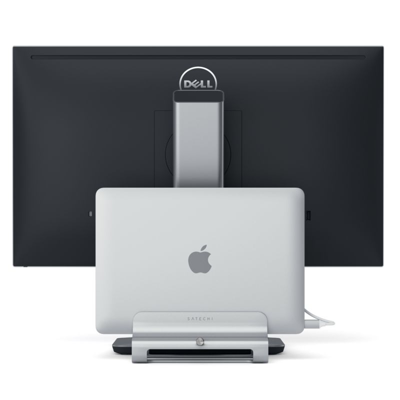 Satechi Aluminum Laptop Stand vertical silber