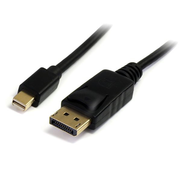 Startech Displayport Adapterkabel 1,8m mini DP zu DP vergoldet 4k x 2k schwarz