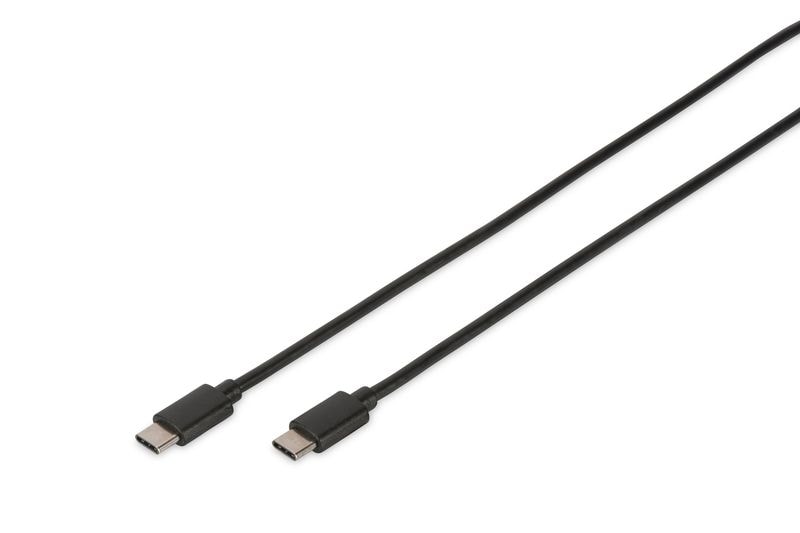 Digitus USB 2.0 Anschlusskabel 1,8m Typ-C zu C High Speed St./St. schwarz