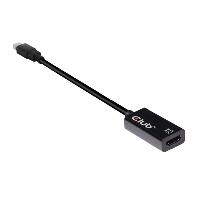 Club 3D mini DisplayPort 1.4 zu aktiven HDMI 2.0a Adapter HDR schwarz