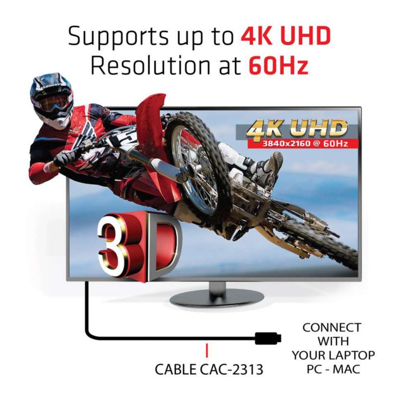 Club 3D HDMI 2.0 Kabel 10m 4K60Hz RedMere UHD St./St. schwarz