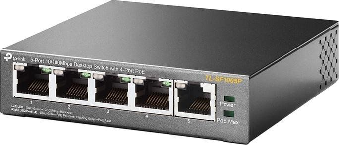 TP-LINK TL-SF1005P 5x Port Desktop Switch Unmanaged PoE